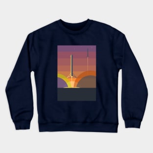 Falcon 9 heavy launch Crewneck Sweatshirt